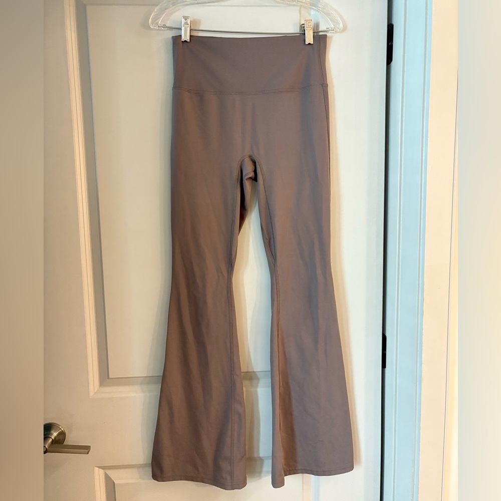 All In Motion High-Waisted Flare Leggings in Taupe